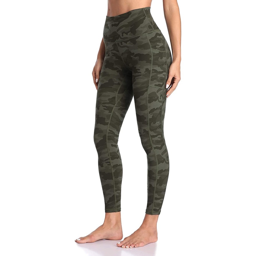 Olive Camo High-Rise Leggings